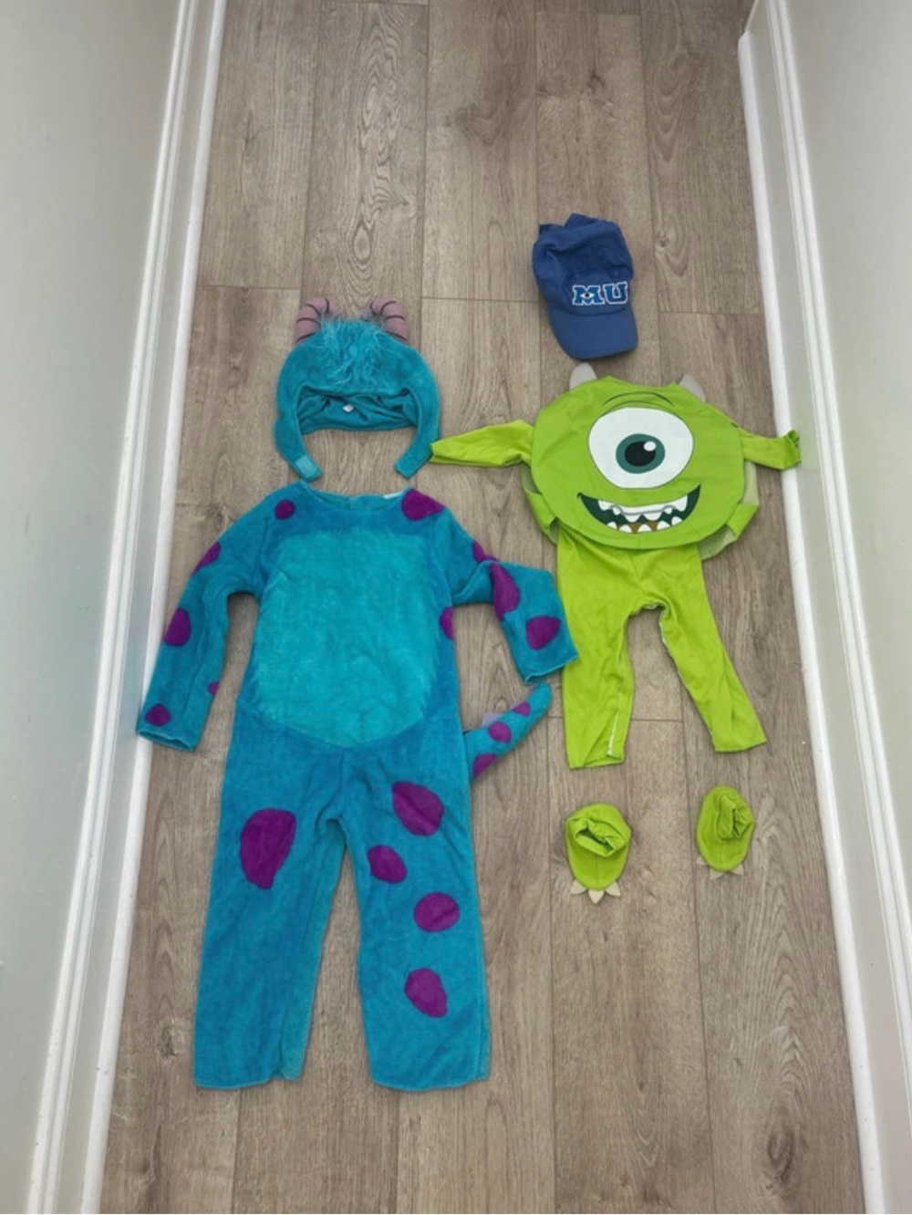Disney Monsters Inc. Sulley & Mike Costume Set - Blue, Green, Purple